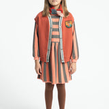 Short Dress Pink & Green Stripes