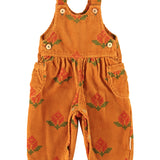 Baby Dungarees Camel with Big Flowers