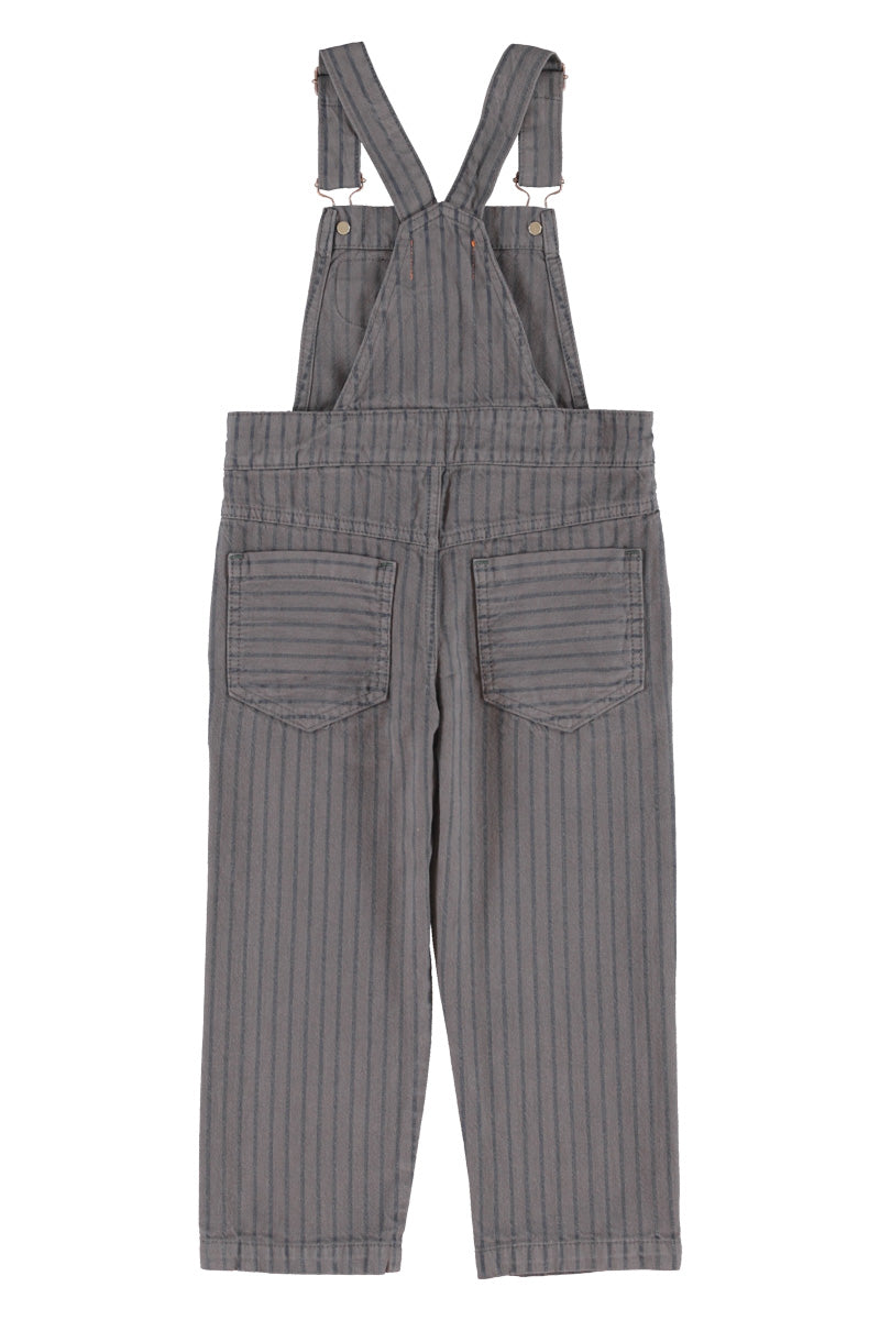 Dungarees Grey with Black Stripes