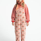 Dungarees Pink with Big Flowers