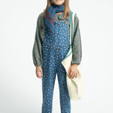 Dungarees Washed Navy Denim with Stars