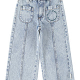 Trousers Fadded Light Blue Denim