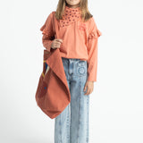 Trousers Fadded Light Blue Denim