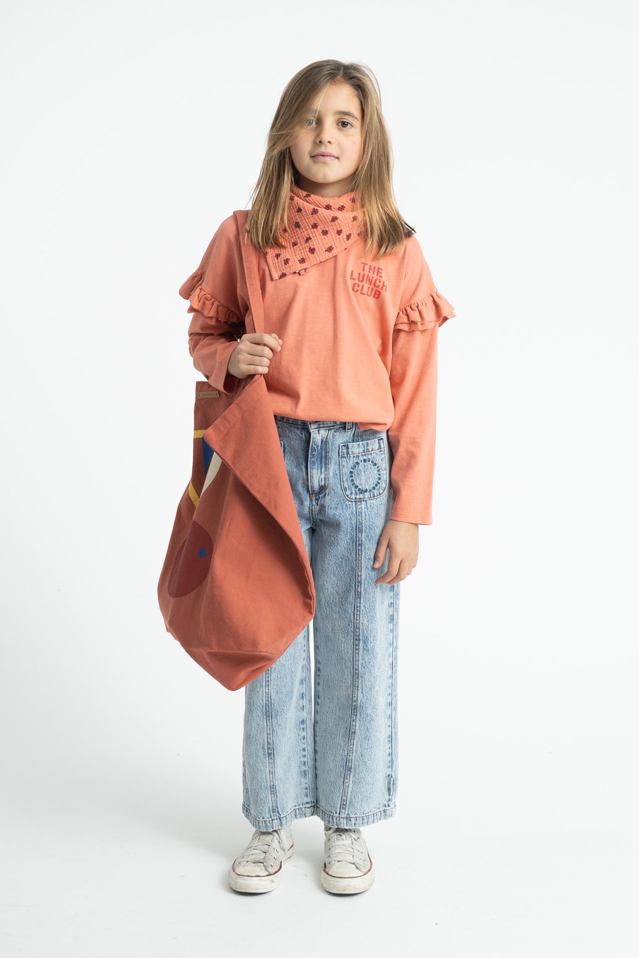 Trousers Fadded Light Blue Denim
