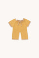 Gommu Thin Stripes Long One-Piece | Mustard