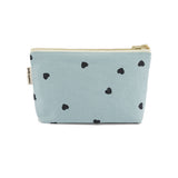 Handbag Medium | Blue With Black Hearts