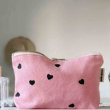 Handbag Medium |  Strawberry With Black Hearts