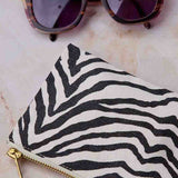 Handbag Small | Zebra print, Greige