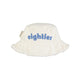 hat | white w/ "eighties" print