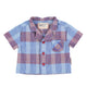 baby hawaiian shirt | blue checkered