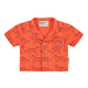 baby hawaiian shirt | orange w/  black tigers