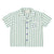 hawaiian shirt | white w/ large green stripes