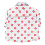 Baby Jacket Shirt Light Blue Denim with Red Dots