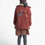 Jacket Bordeaux with "here We Go" Print