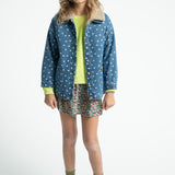 Jacket Washed Navy Denim with Stars