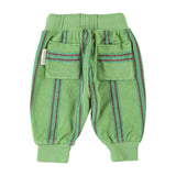 Baby Jogging Pants Green with Double Stripes