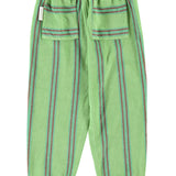 Jogging Pants Green with Double Stripes
