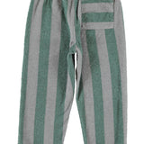 Jogging Pants Grey & Green Stripes