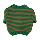 Baby Knitted Sweater Green & Brown Stripes