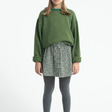 Knitted Sweater Green & Brown Stripes