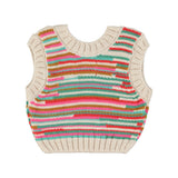 Girl multicolor knitted top