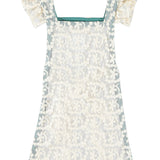 Lace Apron Dress Ecru