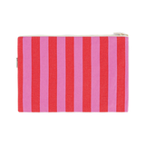 Handbag Big |  Pink & Tomato Stripes