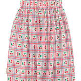 Long skirt | ecru w/ cherries allover