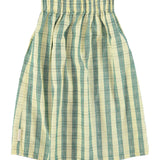 long skirt | light yellow checkered