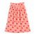 long skirt | pink w/ red bows