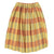 long skirt w/ front pockets | mustard checkered