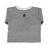 Baby Terry Cotton Longsleeve T'shirt Grey with "school Trip" Print