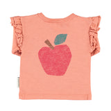 Baby Longsleeve T'shirt Pink with Apple Print