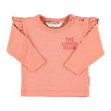 Baby Longsleeve T'shirt Pink with Apple Print