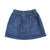 Short skirt | Navy demin