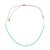 necklace | turquoise & green beads