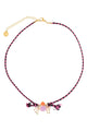 Necklace cord | Purple w/ pendant