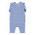 newborn babygrow | blue & white stripes