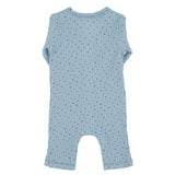 newborn babygrow | blue w/ little stars