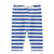 newborn leggings | blue & white stripes