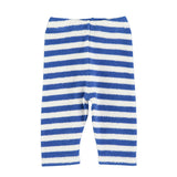 newborn leggings | blue & white stripes