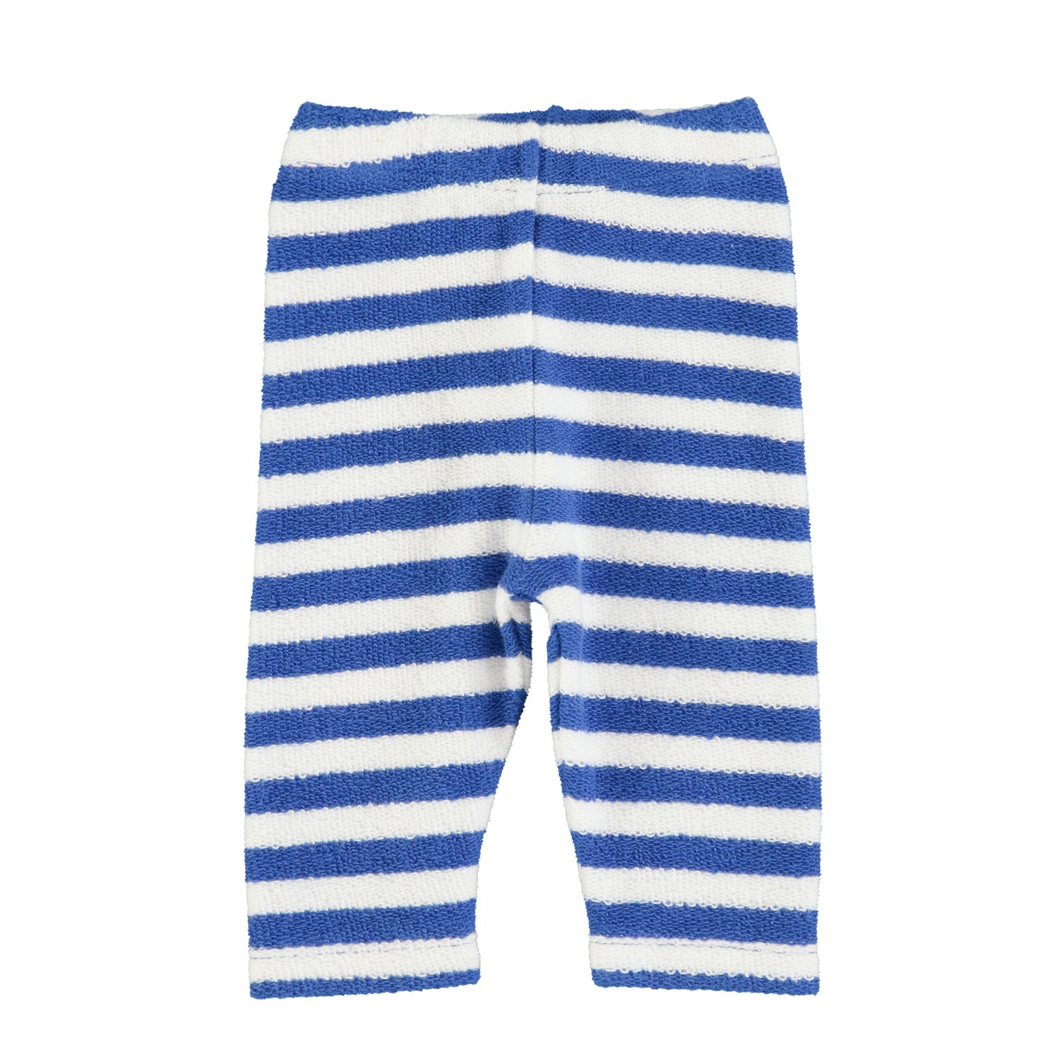 newborn leggings | blue & white stripes
