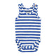 newborn sleeveless body | blue & white stripes