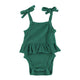 newborn sleeveless body | dark green