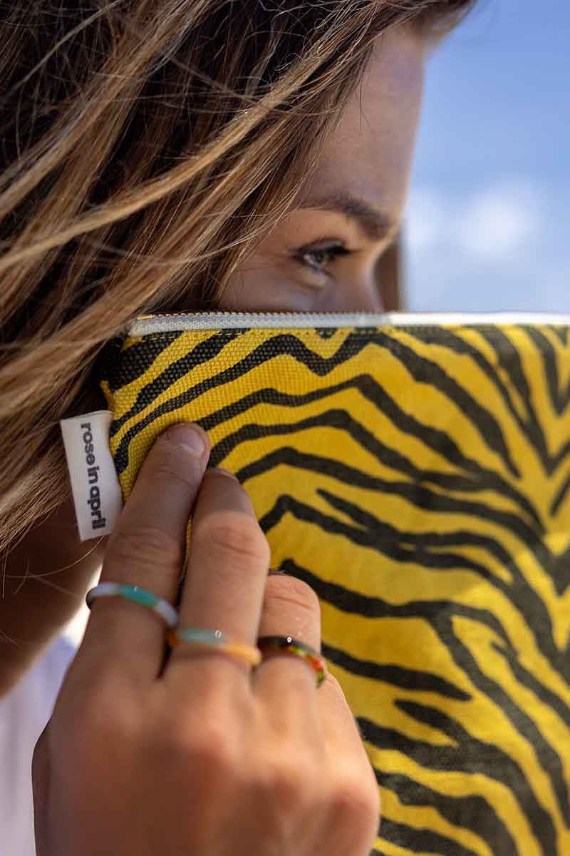 Handbag Big | Zebra print, Yellow