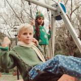Knitted Sweater Green & Brown Stripes