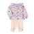 Baby blouse round collar | Lilac w/ multicolor geometric allover