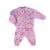 Knitted baby trousers w/ straps | Multicolor lilac