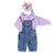 Knitted baby sweater w/ collar | Lilac