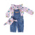 Baby dungarees | Washed navy denim